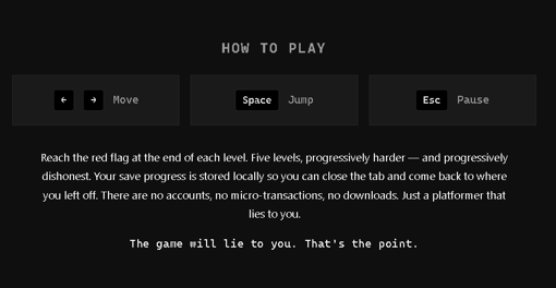 Game Controls Panel