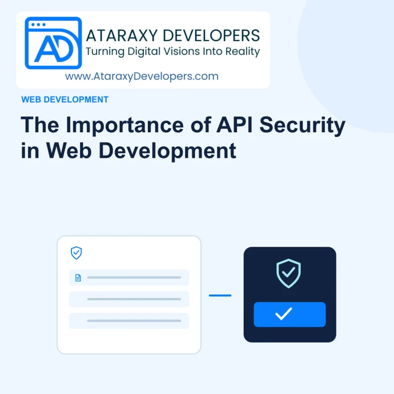The Importance of API Security in Web Development — Ataraxy Developers editorial illustration.